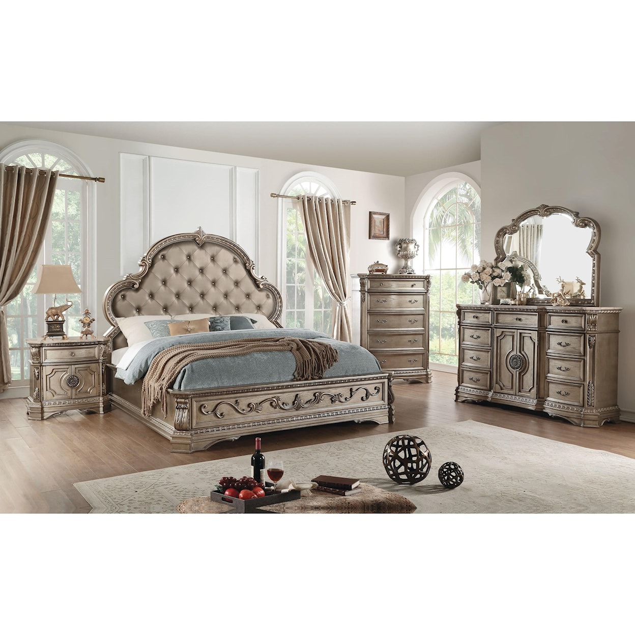 Acme Furniture Northville Dresser (MARBLE TOP)