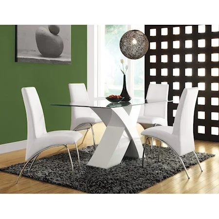 Dining Set with 4 Chairs