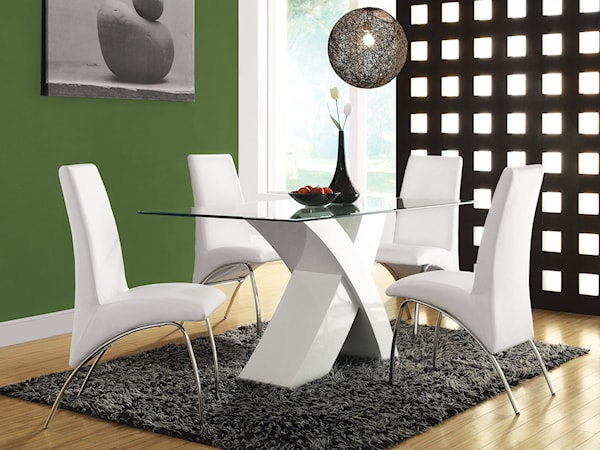 Dining Set with 4 Chairs