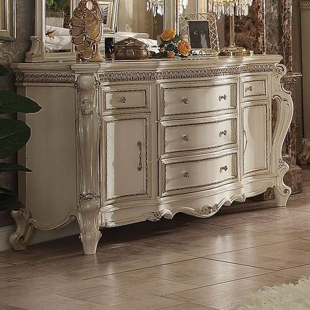 Acme Furniture Picardy 27884+26904 Traditional Antique White