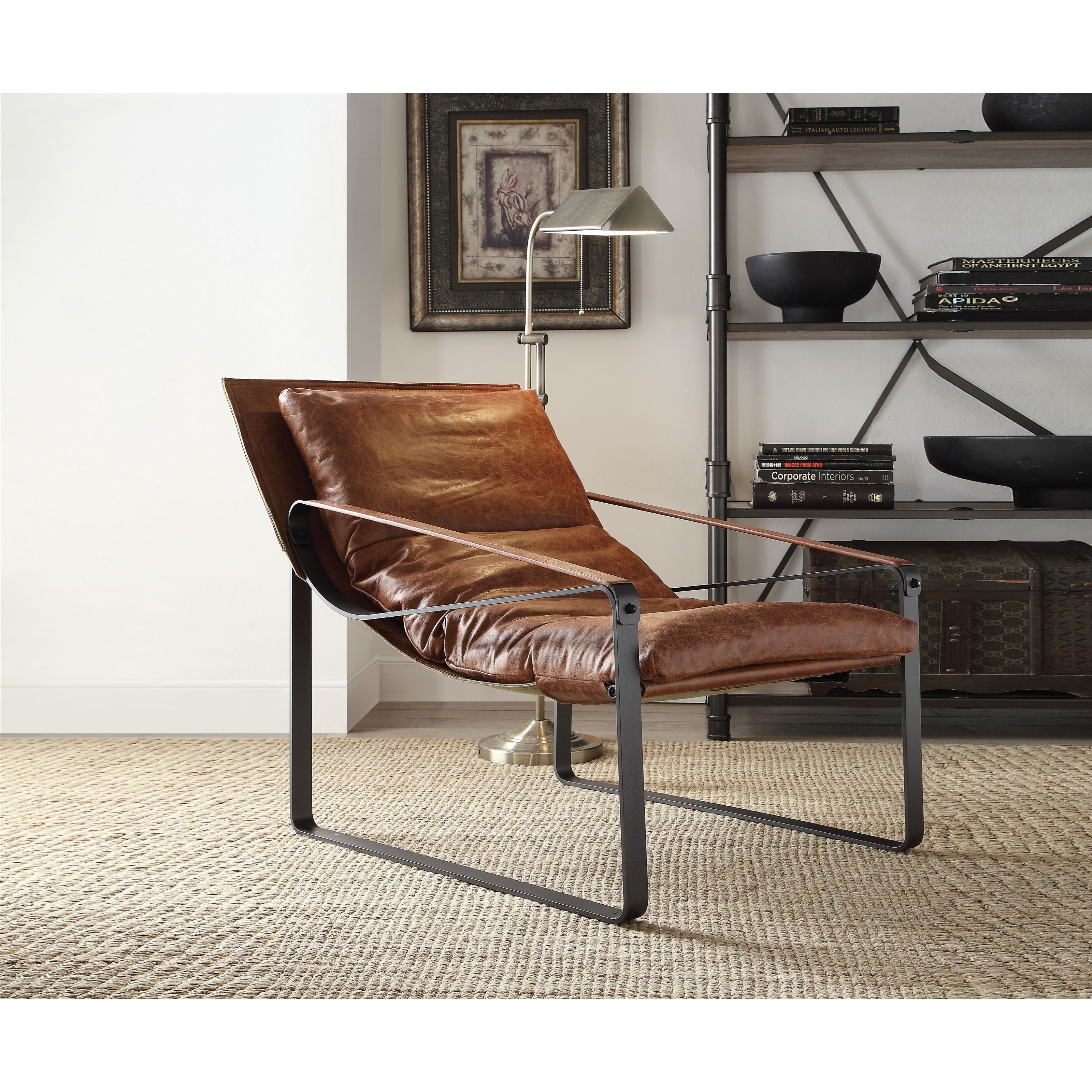 Industrial accent chair online