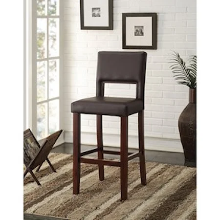 Upholstered Transitional Bar Chair