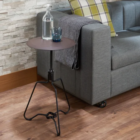 Contemporary End Table with Adjustable Height