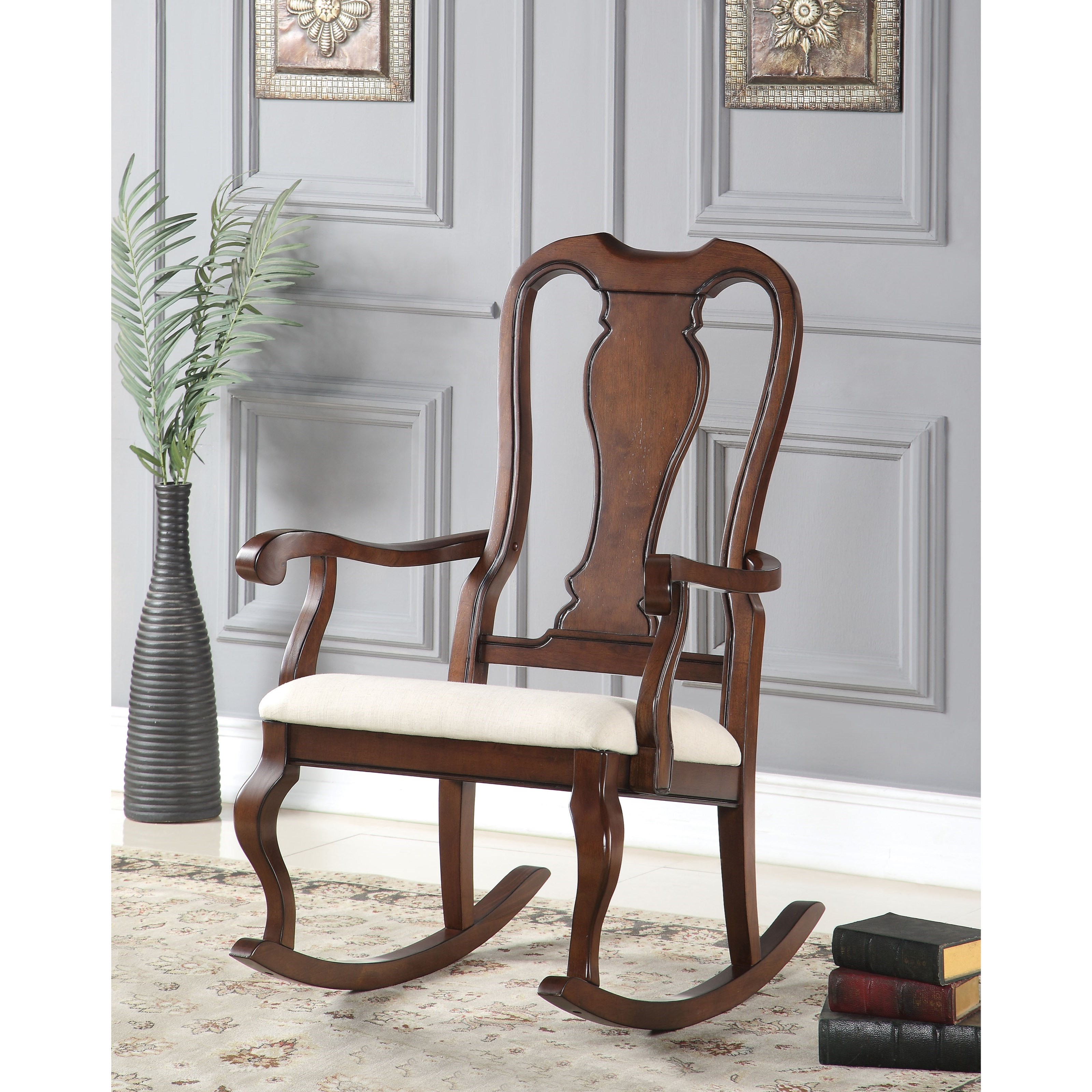 Traditional upholstered rocking chair deals