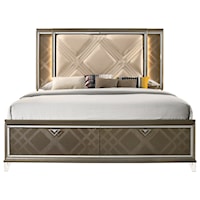 Queen Bed (Storage & LED)