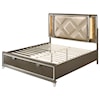 Acme Furniture Skylar Full Bed (Storage & LED)