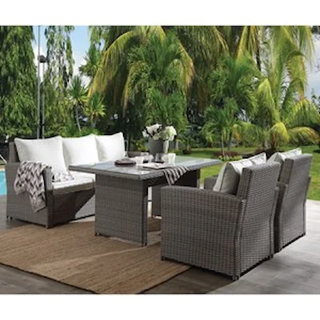 Casual 4-Piece Outdoor Dining Set