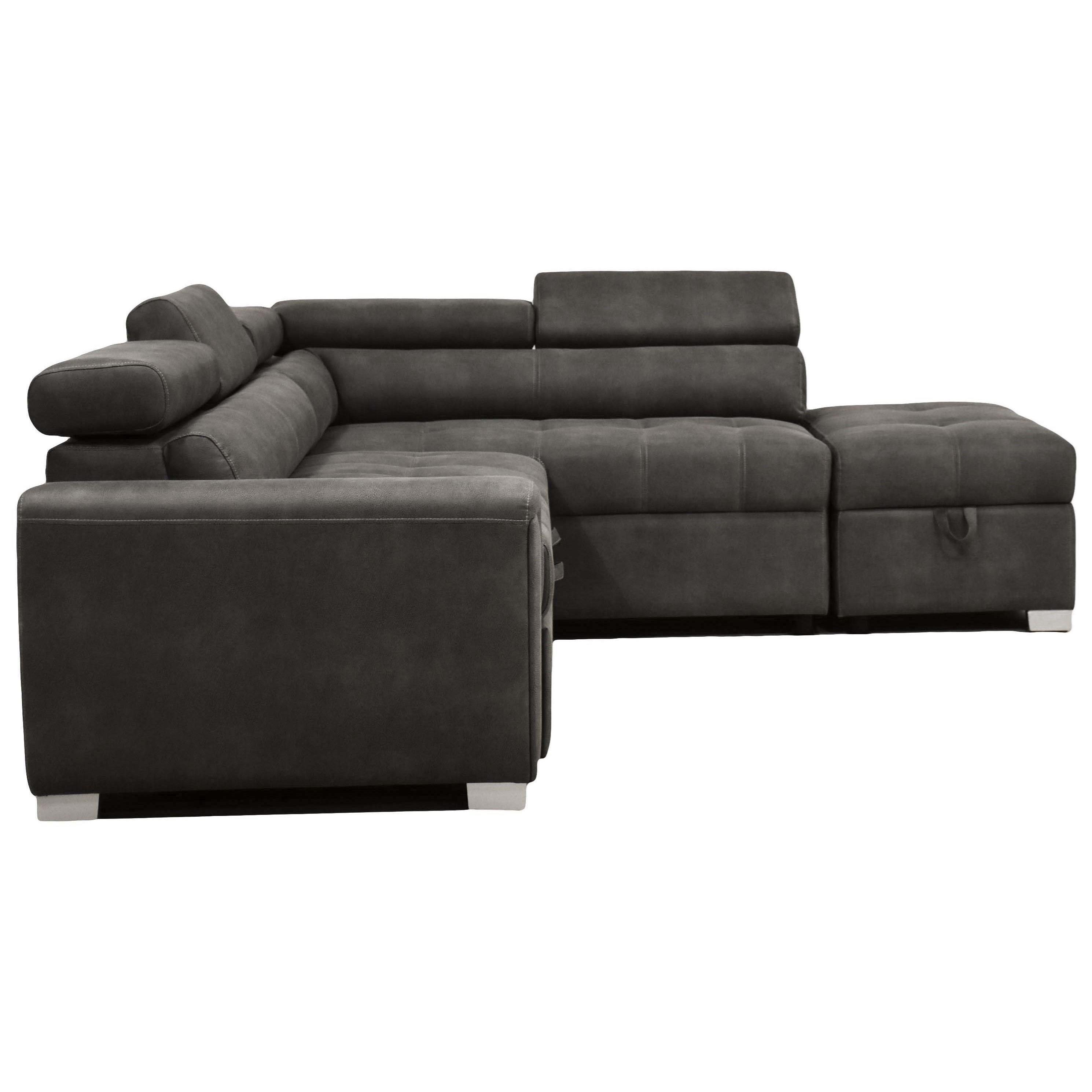 Acme Furniture Thelma 50275 Sectional Sofa w/Sleeper & Ottoman Value