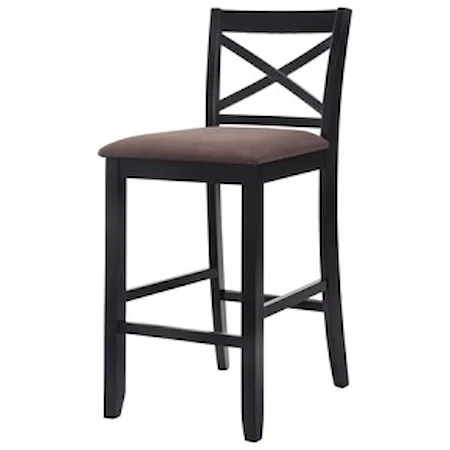 Bar Stool with Upholstered Seat
