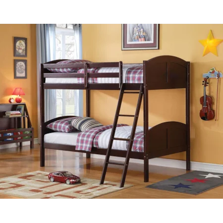 Espresso Twin Bunk Bed