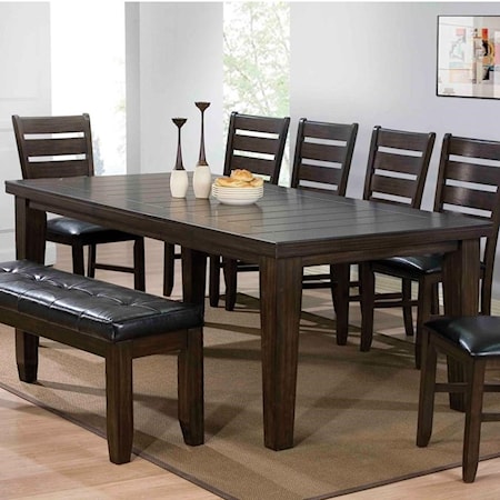 Casual Dining Table with Leaf