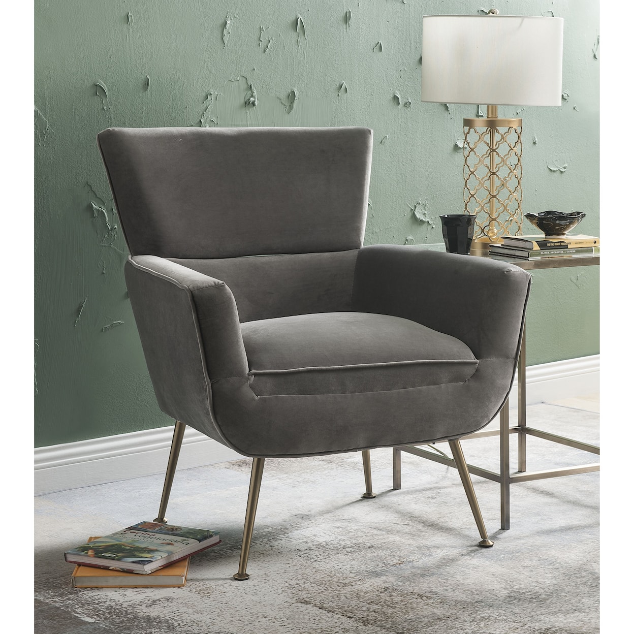 Acme Furniture Varik Accent Wing Chair