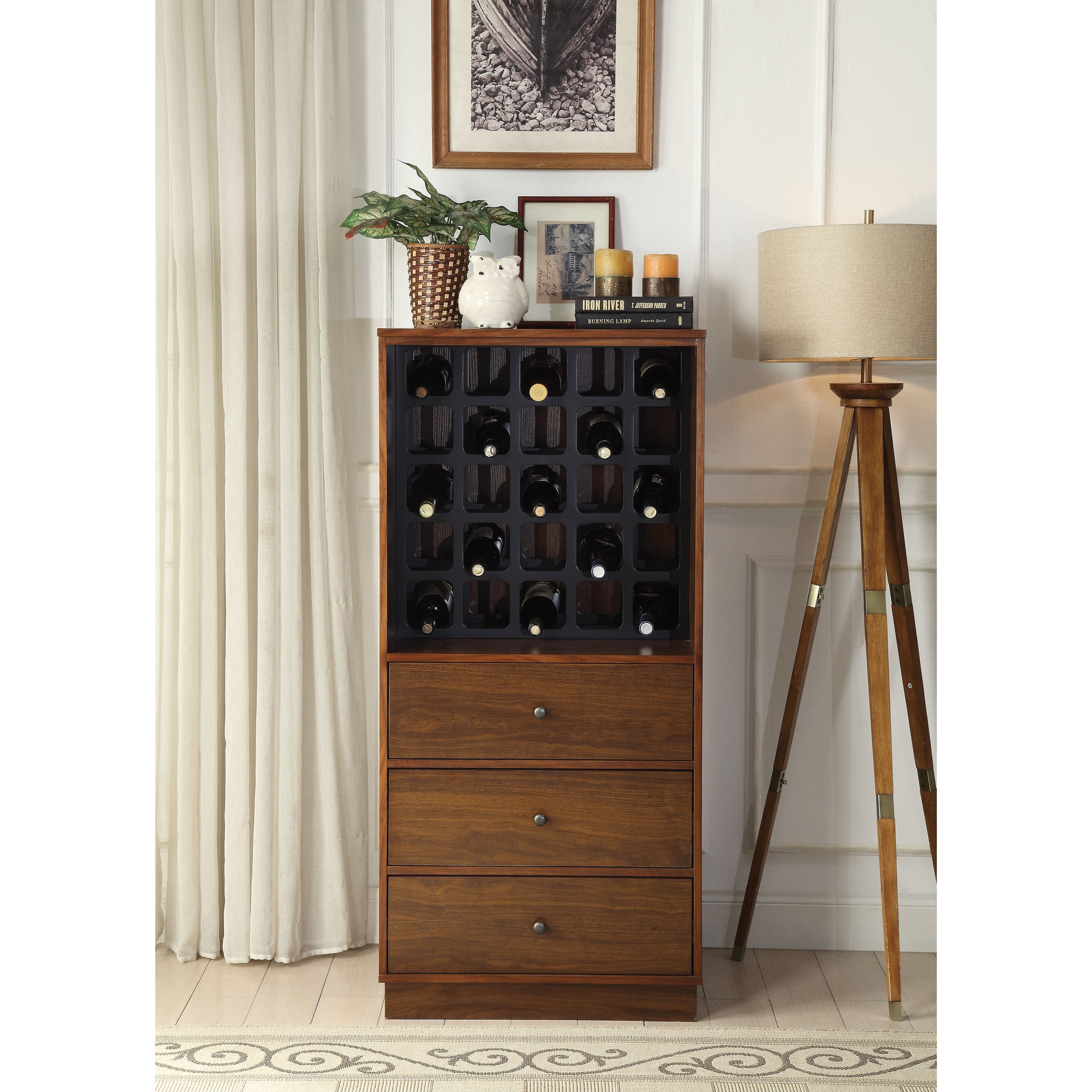 Wine cabinet with 2025 drawers
