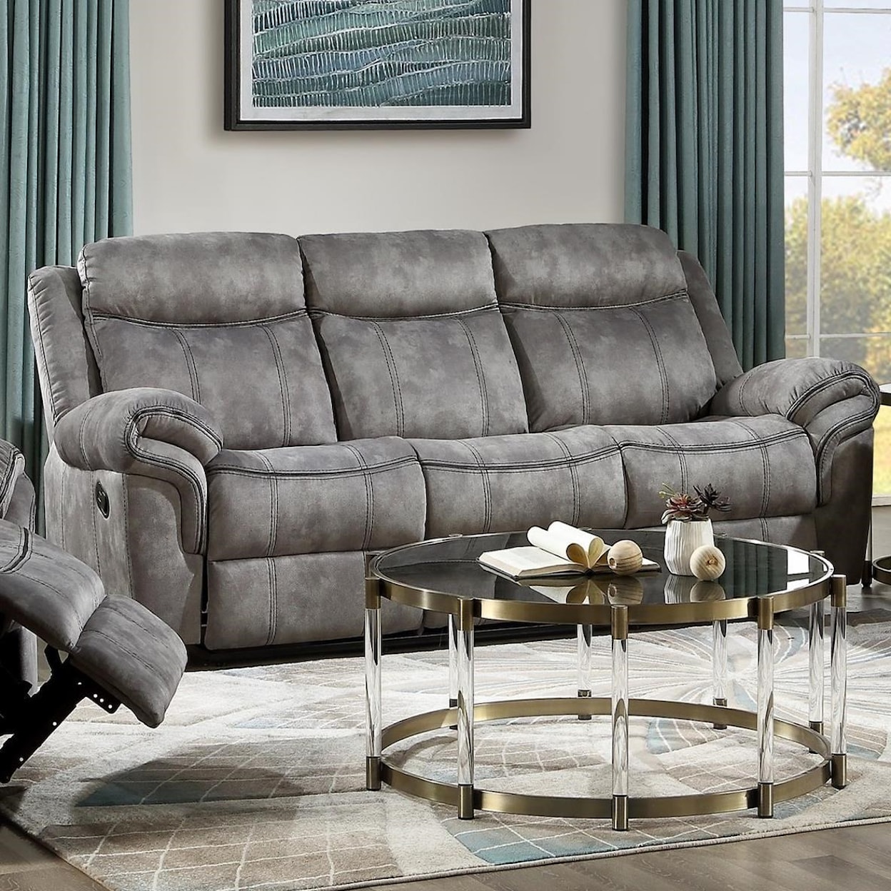 Acme Furniture Zubaida Reclining Glider Sofa