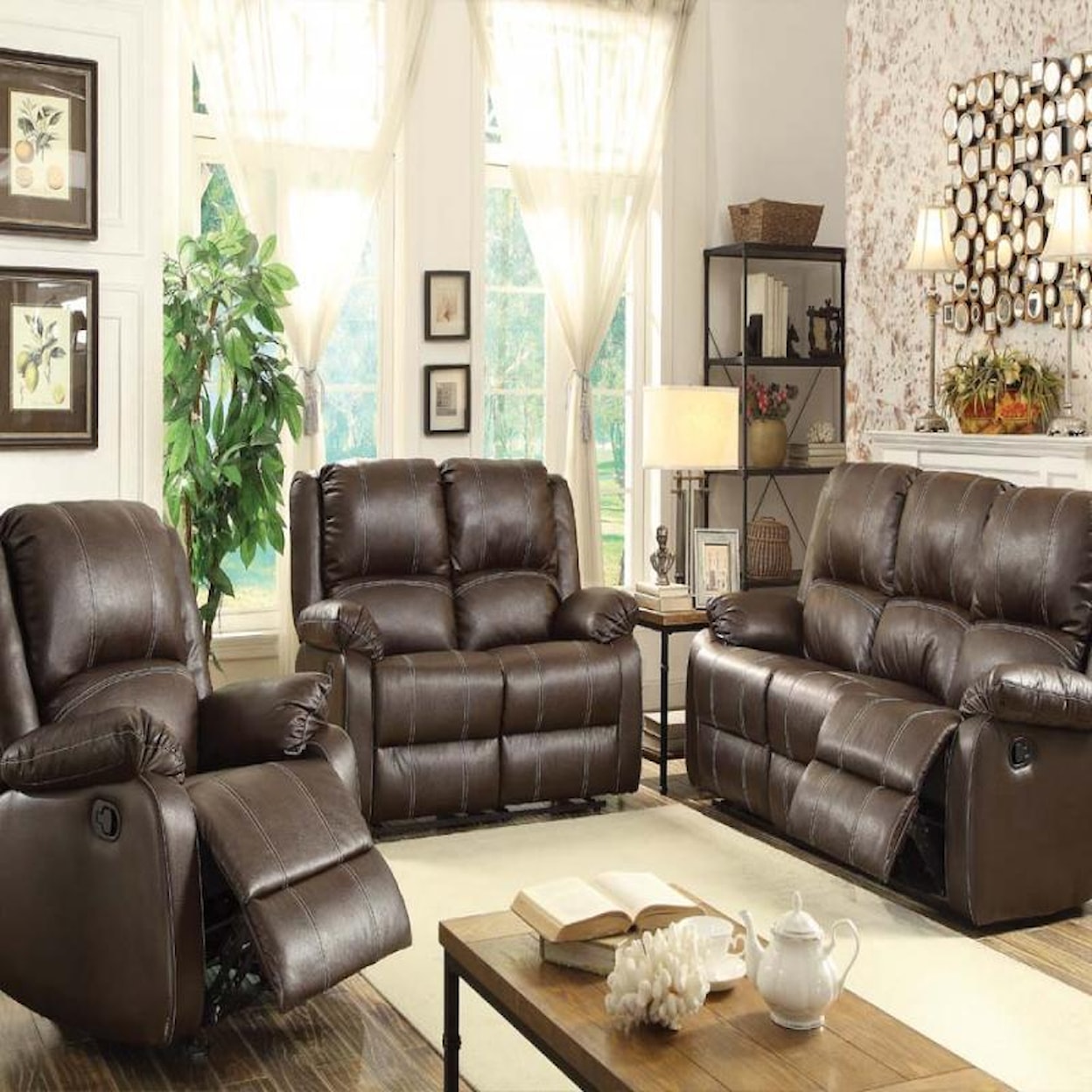 Acme Furniture Zuriel Reclining Living Room Group