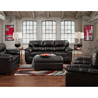 EASTON BLACK SOFA AND LOVESEAT |