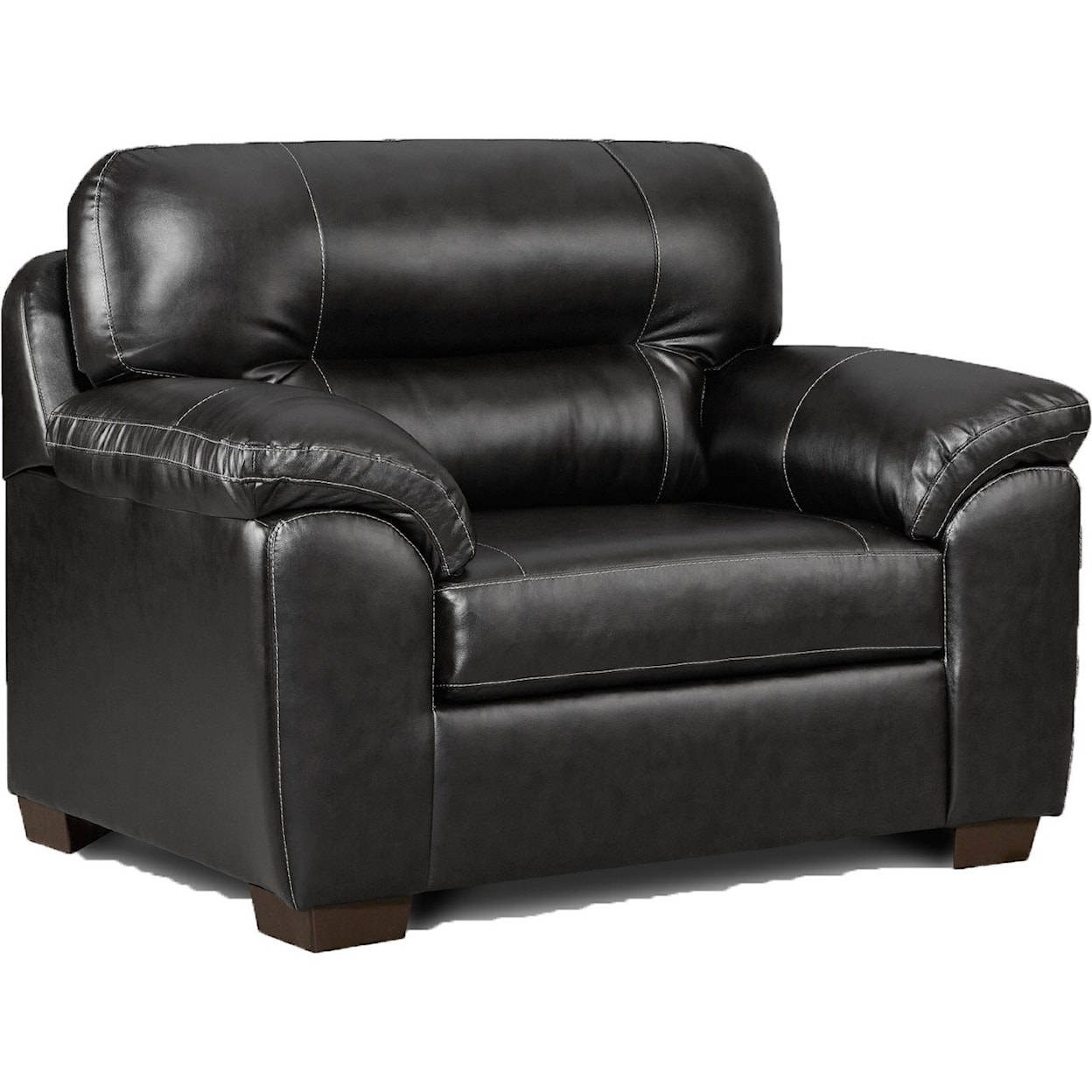 Affordable Furniture Easton EASTON BLACK SOFA AND LOVESEAT |