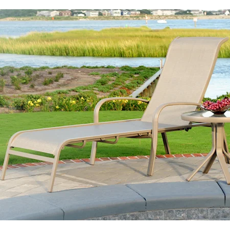 Outdoor Sling Chaise Lounge