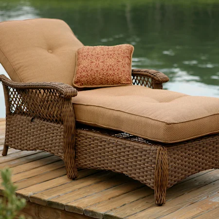 Outdoor Woven Chaise Lounge