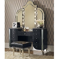 Vanity and Mirror Set