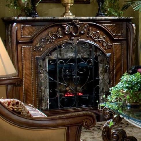 Shop for the Michael Amini Oppulente Fireplace at Olinde
