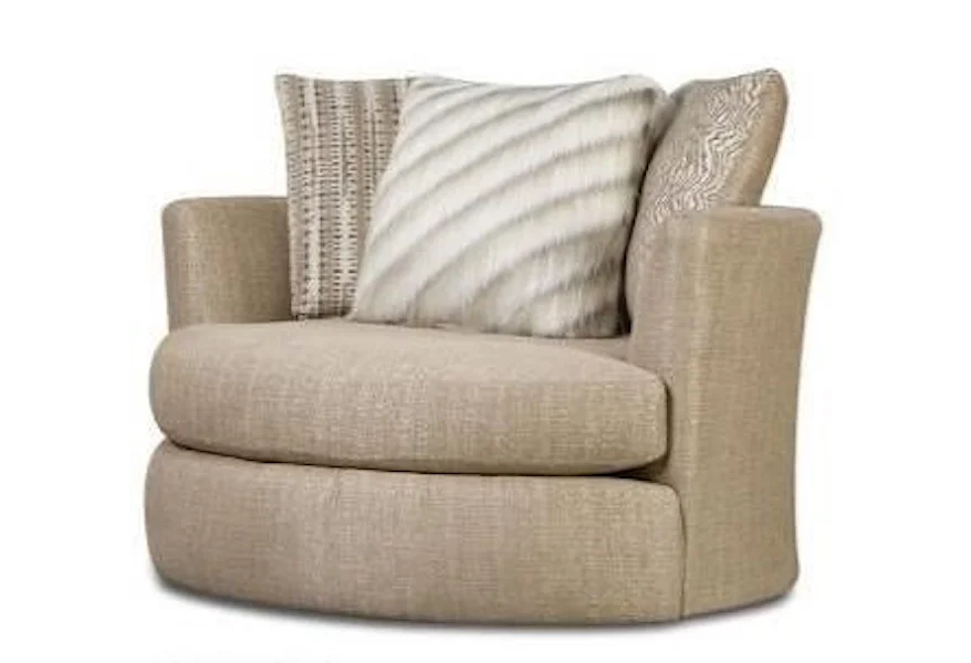 883 Upholstered Swivel Chair by Albany at A1 Furniture & Mattress