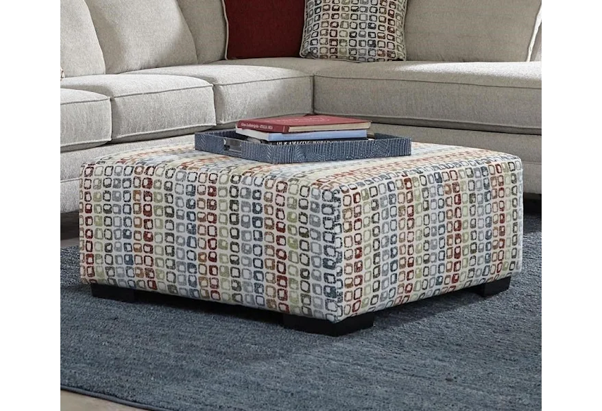 2214 Cocktail Ottoman by Albany at Furniture and More
