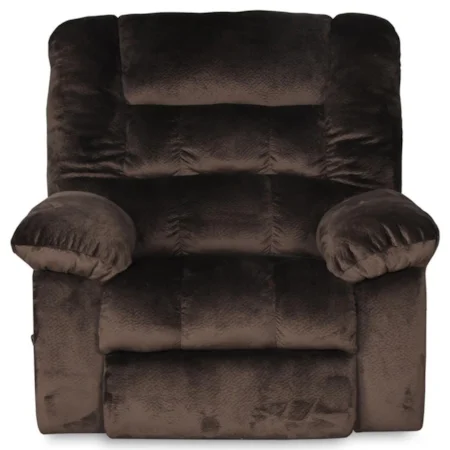 Rocker Recliner with Pillow Arms