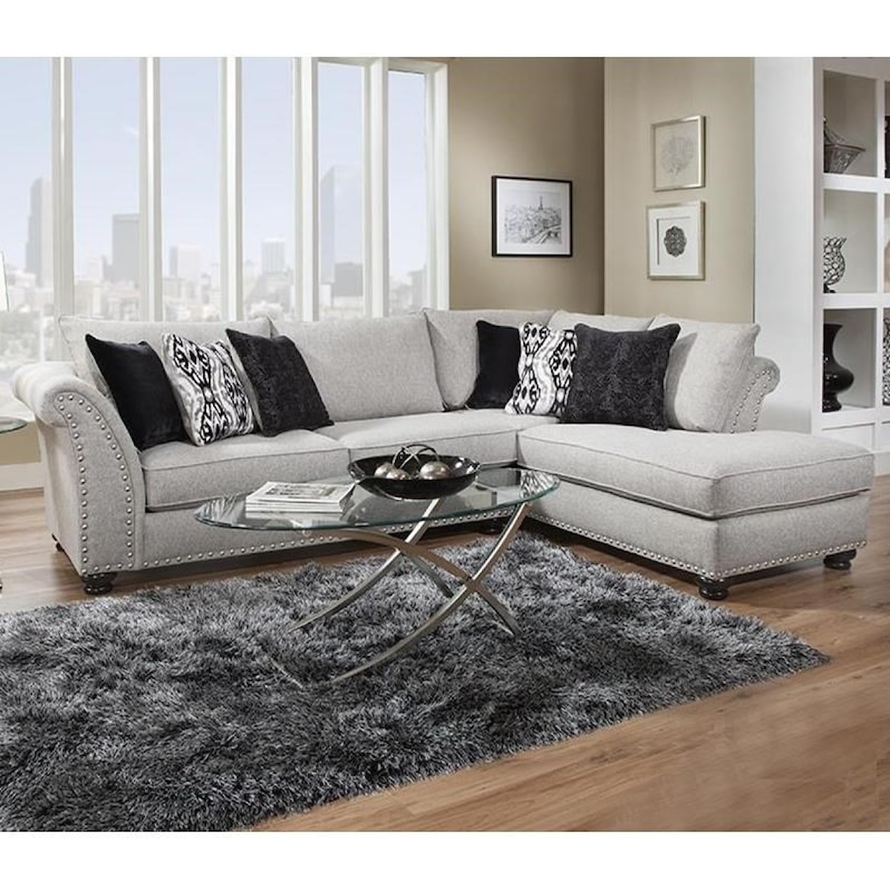 Albany 396 Sectional with Chaise