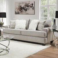 Transitional Full Sleeper Sofa with Wide Track Arms