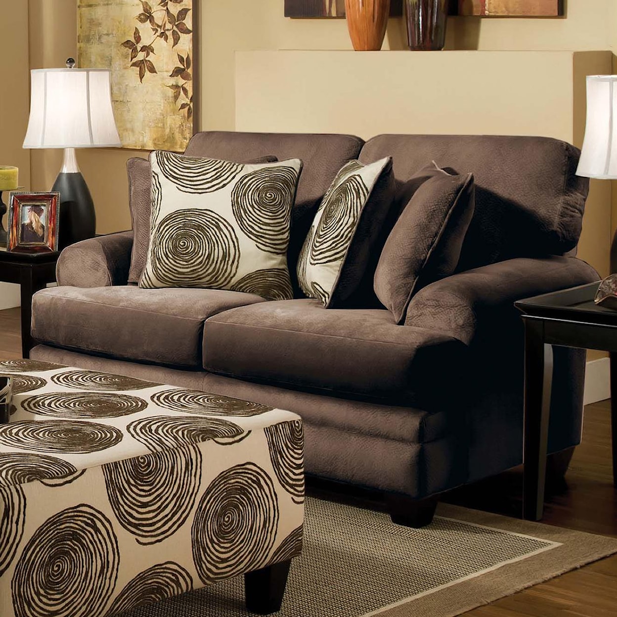 Albany 8642 Transitional Loveseat