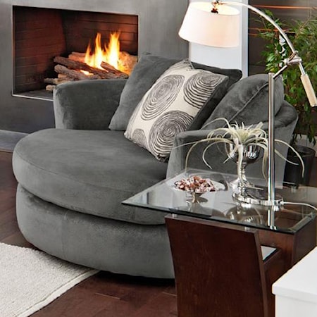 Transitional Swivel Chair