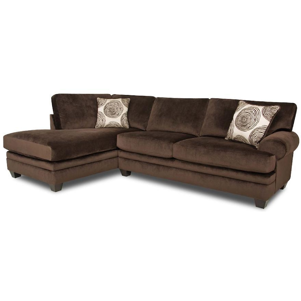 Albany 8642 Transitional Sectional Sofa