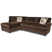 Transitional Sectional Sofa with Chaise