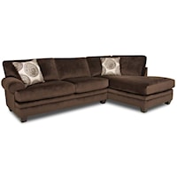 Transitional Sectional Sofa with Chaise