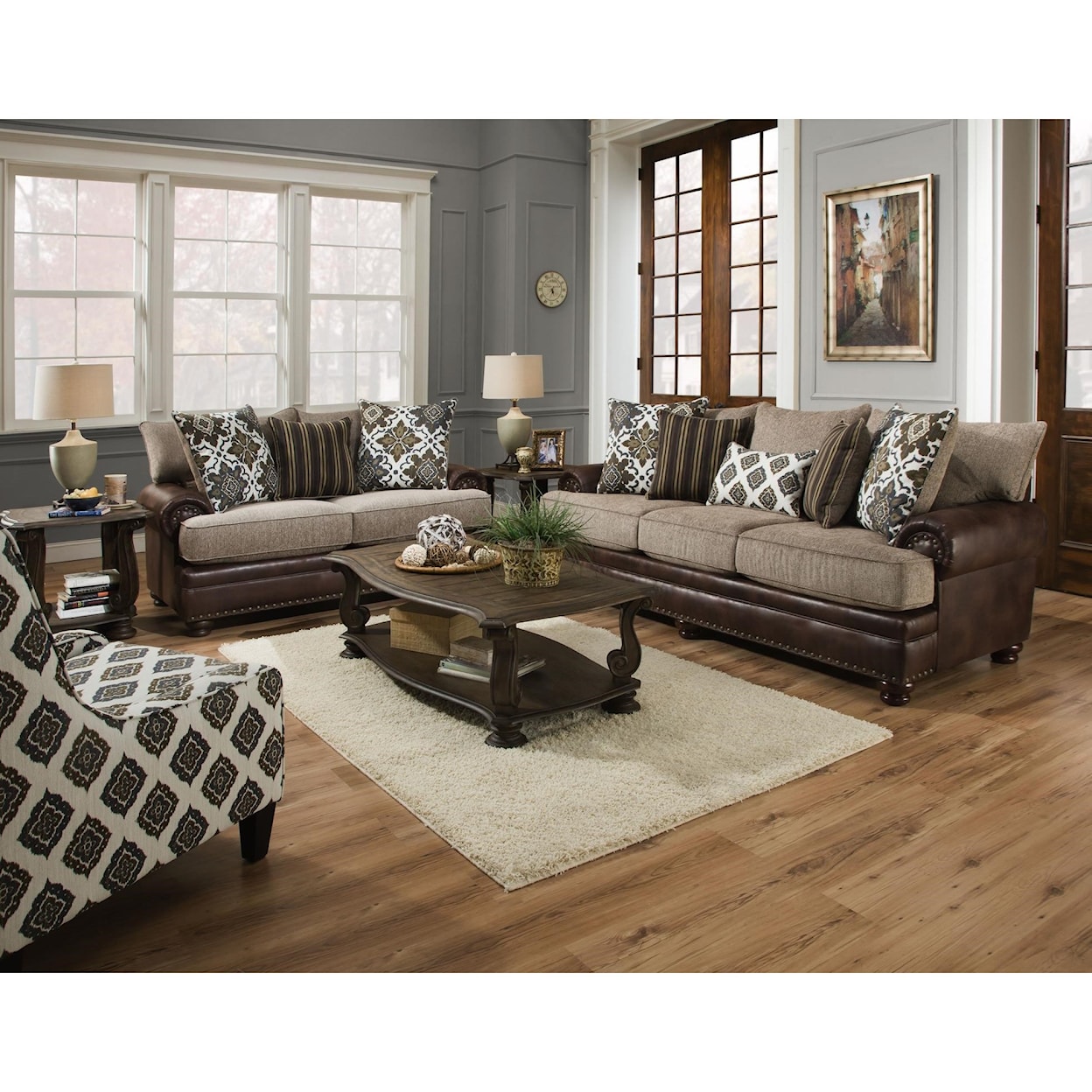 Albany 8647 Traditional Sofa