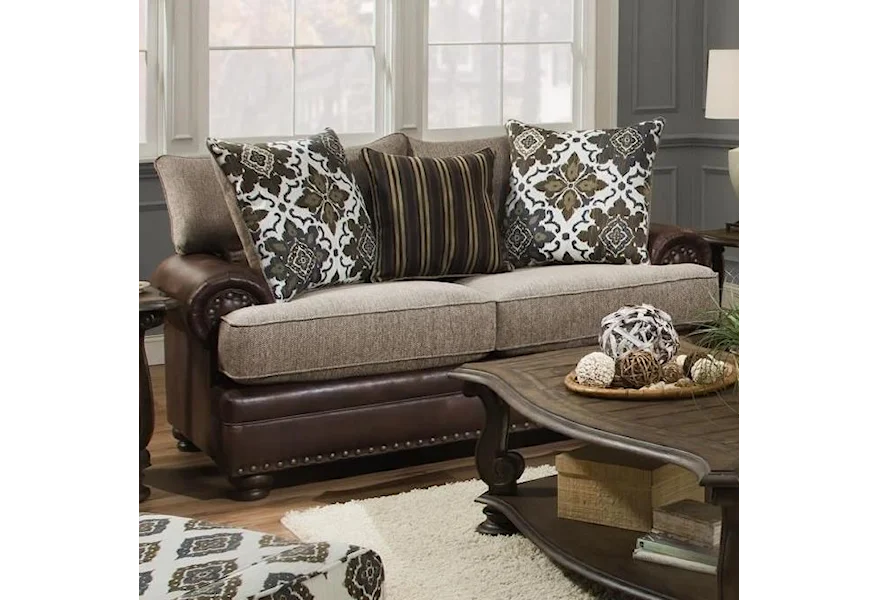 8647 Traditional Loveseat by Albany at Furniture and More