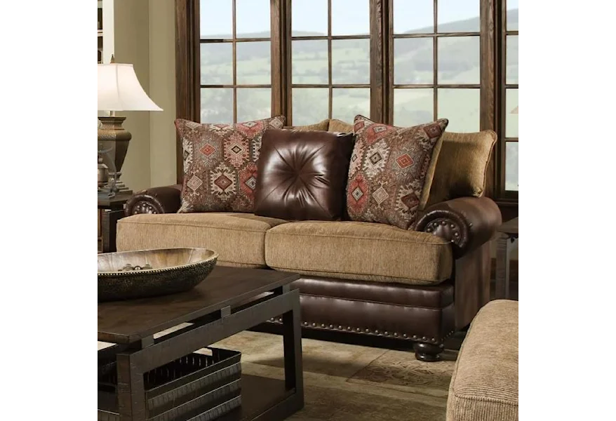 8649 Traditional Loveseat by Albany at Furniture and More