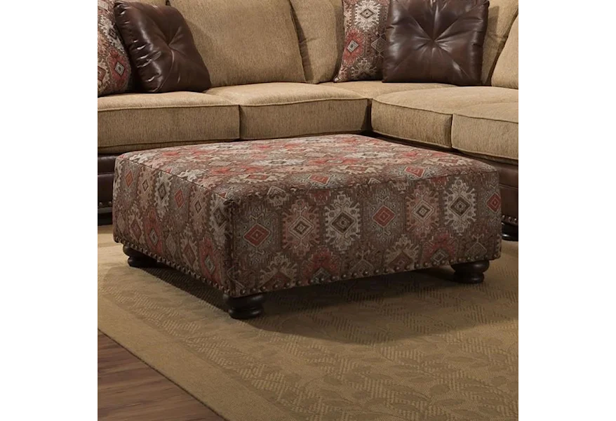 8649 Cocktail Ottoman by Albany at A1 Furniture & Mattress