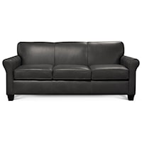 Transitional Sofa with Rolled Arms