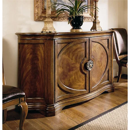 Cameo Dining Credenza with Wood Top and 2 Doors