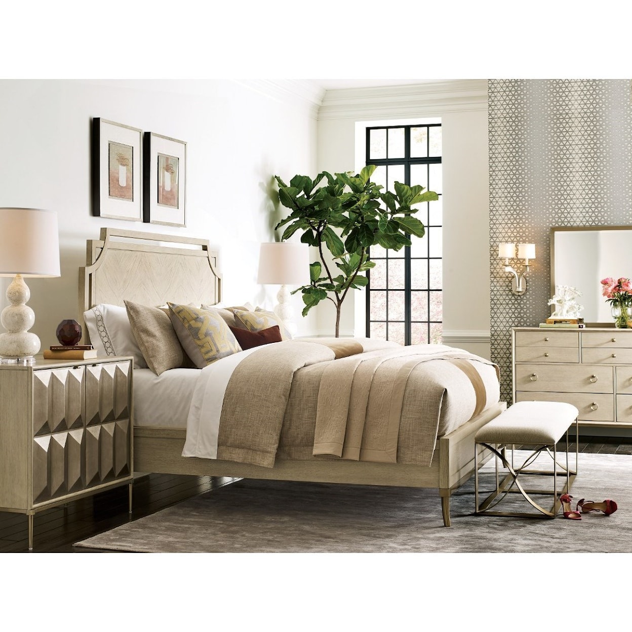 American Drew Lenox Queen Panel Bed