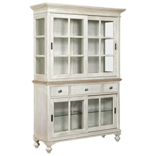 Sullivan China Cabinet with Sliveware Tray