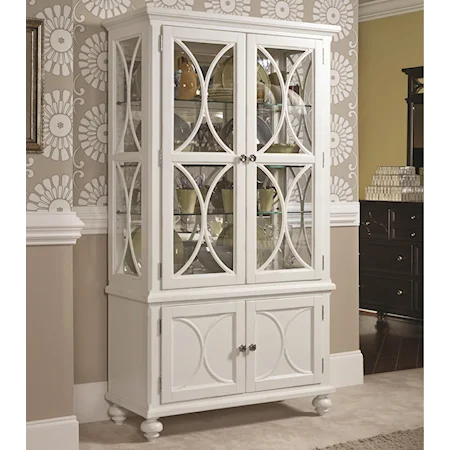 Curio China Cabinet with 4 Doors and 3 Shelves
