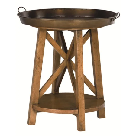 Metal Round Tray Top Table