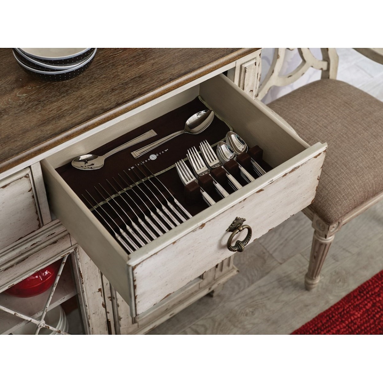 American Drew SOUTHBURY Sideboard With Adjustable Shelves