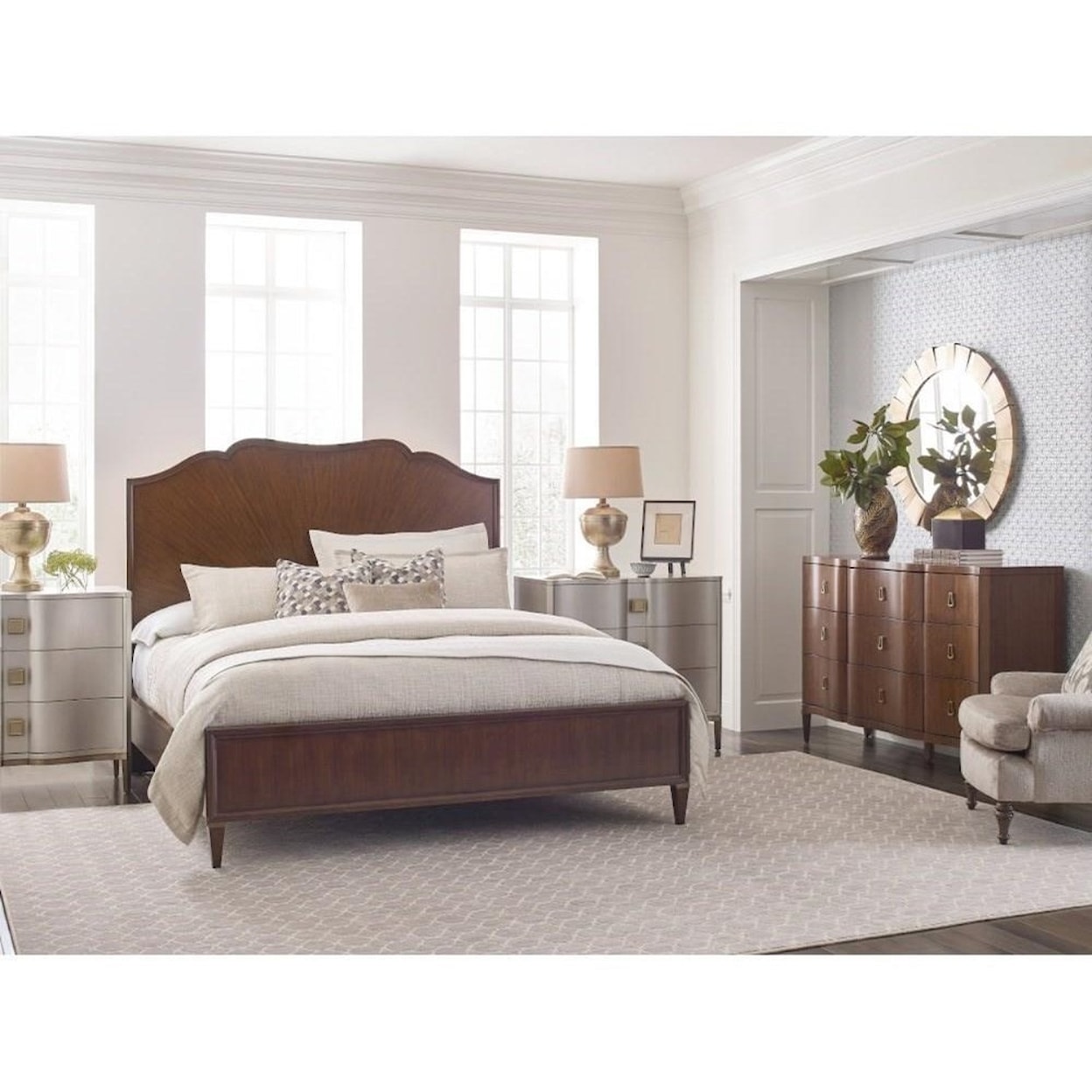 American Drew Vantage Cal King Panel Bed