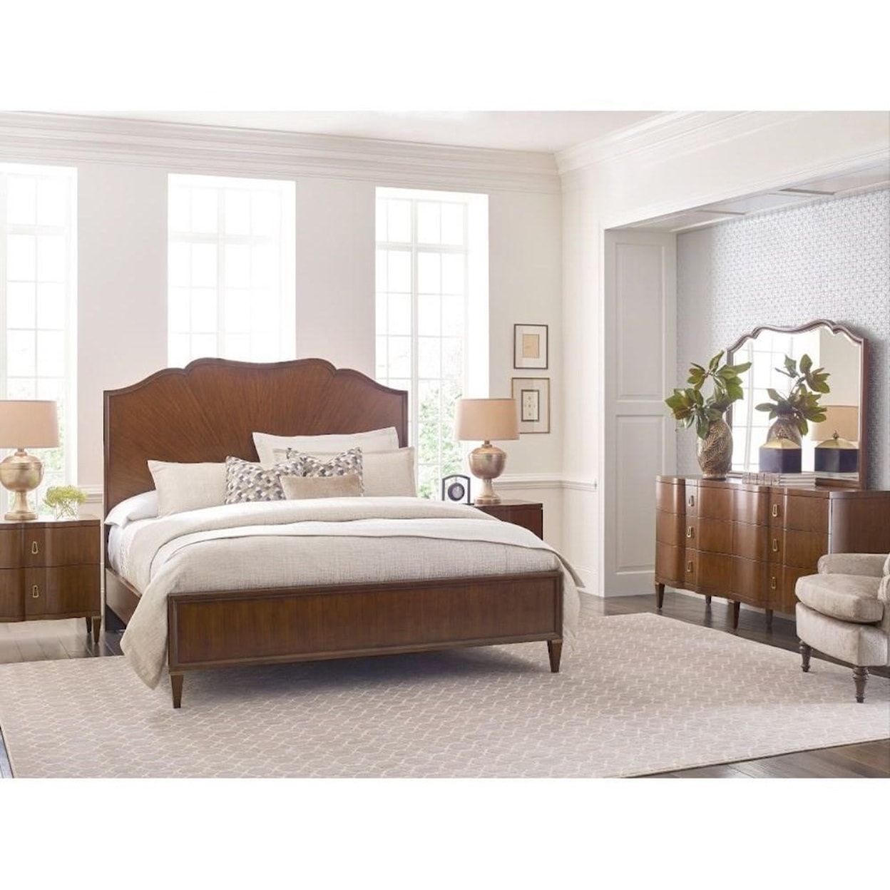 American Drew Vantage Cal King Panel Bed