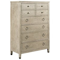 Relaxed Vintage Midland Chest with Drawer Dividers