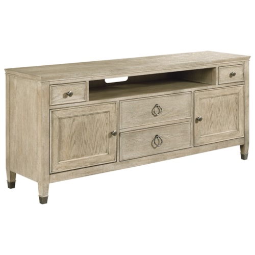 Relaxed Vintage Biscane Entertainment Console with Wire Management